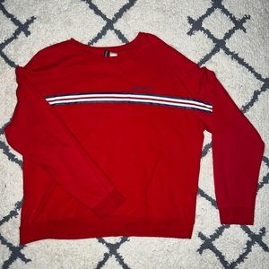 Red “Original” Long Sleeve Tee Men Small